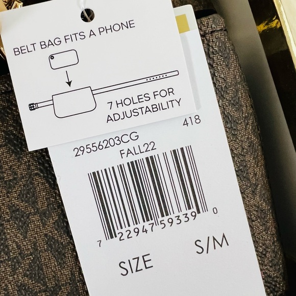 Michael Kors Adjustable Belt Bag Wallet Fanny Pack S/M - Picture 7 of 11